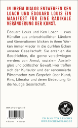 Buchcover mit dem Titel Édouard Louis Ken Loach. Gespräch über Kunst und Politik in kräftigen Farben.