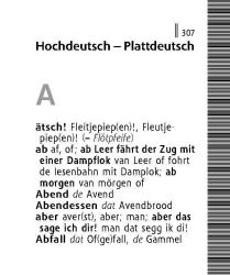 Buchcover mit gelbem Hintergrund. Titel: Langenscheidt Lilliput Plattdeutsch, abgebildet ist ein Strandkorb.