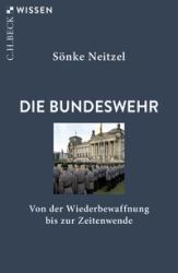 Buchcover mit dem Titel 'Die Bundeswehr'. Bild von Soldaten und einem historischen Gebäude im Hintergrund.