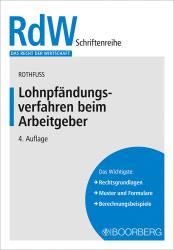 Peter Rothfuss: Lohnpfändungsverfahren beim Arbeitgeber