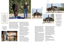 Buchcover mit dem Titel 'Working - Equitation'. Eine Reiterin auf einem grauen Pferd in einer Reitarena.