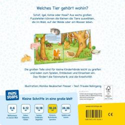 Frauke Nahrgang: ministeps: Mein großes Tiere Puzzle-Spielbuch