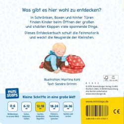 Sandra Grimm: ministeps: Mach mal auf und schau mal rein! Mit extrastabilen Klappen: Babybuch ab 1 Jahr, Spielbuch, Pappbilderbuch