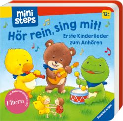 ministeps: Hör rein, sing mit! Erste Kinderlieder zum Anhören: Soundbuch ab 1 Jahr, Spielbuch, Bilderbuch