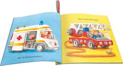 Mein Knuddel-Knautsch-Buch: Mein erstes Autobuch weiches Stoffbuch, waschbares Badebuch, Babyspielzeug ab 6 Monate