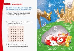 Melinda Ronto: Ravensburger Leserabe Zauber-Malrätsel zum Lesenlernen: Im Wald (1. Lesestufe), Malen auf Zauberpapier, Rätsel, Lesen lernen Vorschule, Rätselbuch ab 6 Jahre - Taschenbuch