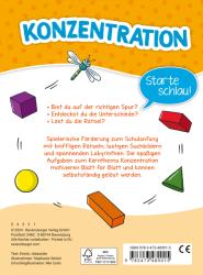 Kirstin Jebautzke: Ravensburger Mein Block zum Schulanfang: Konzentration - Rätselblock ab 6 Jahre - Konzentrationsspiele - Taschenbuch