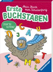 Ravensburger Mein Block zum Schulanfang: Erste Buchstaben - Rätselblock ab 6 Jahre - Buchstaben lernen - Taschenbuch