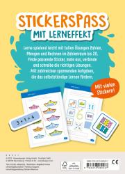 Kirstin Jebautzke: Ravensburger Mein Stickerrätselblock: Zählen und Rechnen - Rätselblock ab 5 Jahre, spielerisch Zahlen lernen, Rechnen lernen, Sticker, ab Vorschule - Taschenbuch