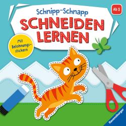 Rina Gregor: Ravensburger Schnipp-Schnapp Schneiden lernen - Schneiden und Kleben ab 3 Jahren - Block mit Belohnungsstickern und Profi-Urkunde - Perforierte Seiten - Taschenbuch