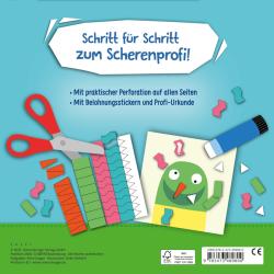 Rina Gregor: Ravensburger Schnipp-Schnapp Schneiden lernen - Schneiden und Kleben ab 3 Jahren - Block mit Belohnungsstickern und Profi-Urkunde - Perforierte Seiten - Taschenbuch