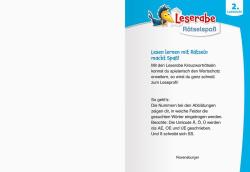 Martine Richter: Ravensburger Leserabe Rätselspaß - Kreuzworträtsel zum Lesenlernen - 2. Lesestufe, Rätselbuch ab 7 Jahre - Taschenbuch