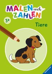 Malen nach Zahlen ab 3: Tiere - Taschenbuch