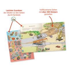 Wieso? Weshalb? Warum? Stickerheft: Fahrzeuge auf der Baustelle - Taschenbuch