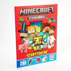 Mojang AB: Minecraft Stickerbuch Schatzsuche - Taschenbuch