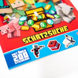 Mojang AB: Minecraft Stickerbuch Schatzsuche - Taschenbuch