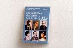 Mit deutschen Gedichten durch das Jahr 2025  - Tagesabreißkalender zum Aufstellen oder Aufhängen