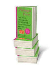 Buchcover mit grünem Hintergrund. Titel: 'Das Buch, von dem du dir wünschst, deine Liebsten würden es lesen' von Philippa Perry.