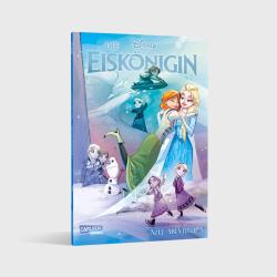 Cover von Die Eiskönigin. Abgebildet sind die Charaktere Anna und Elsa in einer winterlichen Landschaft.