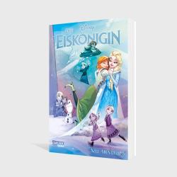 Cover von Die Eiskönigin. Abgebildet sind die Charaktere Anna und Elsa in einer winterlichen Landschaft.