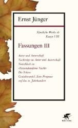 Ernst Jünger: Fassungen. Tl.3 - Taschenbuch