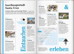 Buchcover für Reiseführer über La Palma. Landschaft mit Bergen, Bäumen und Wanderern.