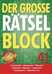 Der große Rätselblock Band 41. Bd.41 - Taschenbuch