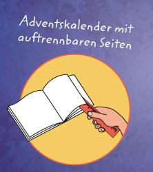 Offenes Buch mit weißen Seiten. Hand hält einen roten Maßstab, um das Buch zu messen.