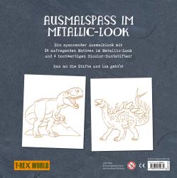Metallic-Malen (Allosaurus) - Taschenbuch