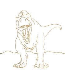 Metallic-Malen (Allosaurus) - Taschenbuch