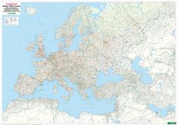 freytag & berndt Auto + Freizeitkarten Bahnen + Fähren Europa, Eisenbahnkarte 1:5,5 Mio.. Railways + Ferries Europe. Chemins de fer + Bacs Europe / Koleje + Promy Europa