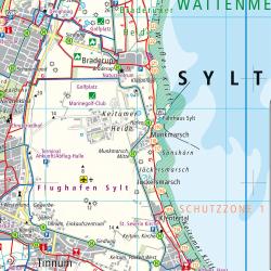 Sylt, Wander-, Rad- und Freizeitkarte 1:35.000, freytag & berndt, WKD 3759