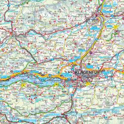 Kärnten, Straßen- und Freizeitkarte 1:150.000, freytag & berndt