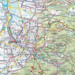 Bregenzerwald, Wander-, Rad- und Freizeitkarte 1:50.000, freytag & berndt, WK 364