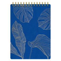 Notizblock Soft Touch Blue vegan 12,5 x 16 cm blau