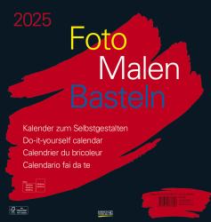 Foto-Malen-Basteln Bastelkalender schwarz groß 2025