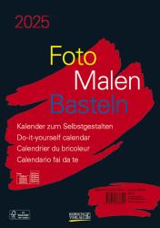 Foto-Malen-Basteln Bastelkalender A4 schwarz 2025