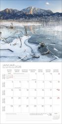 KORSCH Wandkalender Alpen 30 x 30 cm bunt 2026