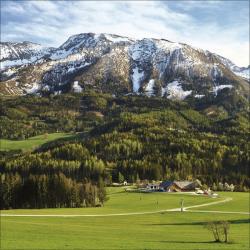KORSCH Wandkalender Alpen 30 x 30 cm bunt 2026