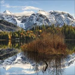 KORSCH Wandkalender Alpen 30 x 30 cm bunt 2026