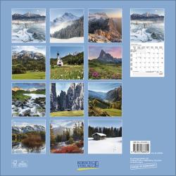 KORSCH Wandkalender Alpen 30 x 30 cm bunt 2026