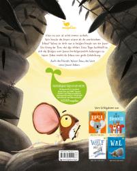 Buchcover mit gelbem Hintergrund. Titel: 'Der Löwe in dir'. Abbildung eines Löwenkopfes mit einer Maus auf dem Kopf. Illustrationen von Rachel Bright und Jim Field.