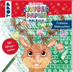 Mimi Hecher: Glitzer Zauberpapier Malbuch Fröhliche Weihnachten - Taschenbuch