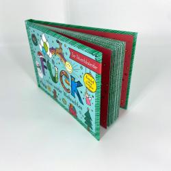 Adventskalender mit buntem Cover. Titel: 'FUCK schon wieder Weihnachten'.