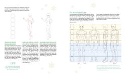 Zeichnung einer weiblichen Manga-Figur mit Grundkörper und Kopf. Anleitung zum Zeichnen des männlichen Körpers im Manga-Stil mit Linien und Kreisen.