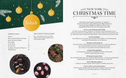 Zwei Bilder mit weihnachtlichen Keksen. Das erste zeigt Lebkuchen mit Zuckerguss und das zweite kleine Plätzchen mit rosa Zuckerguss und Streuseln.