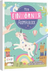 Mein Einhörner-Ausmalblock - Taschenbuch