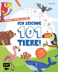 Eunhye Kim: Schnabel, Pfoten, alle viere - ich zeichne 101 Tiere! - Taschenbuch