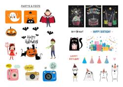 Cover eines Stickerbuchs mit dem Titel 'Mein Stickerbuch Journal Love'. Bunte Sticker und Illustrationen sind auf dem Cover verteilt.