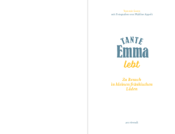 Buchcover mit dem Titel 'Tante Emma lebt'. Darstellung eines Ladens mit einer Tür und einem gelben Vordach.
